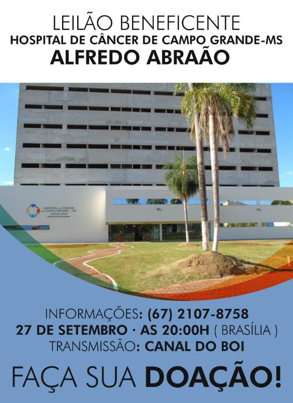 LEILÃO BENEFICENTE HOSPITAL DE CANCER ALFREDO ABRAAO